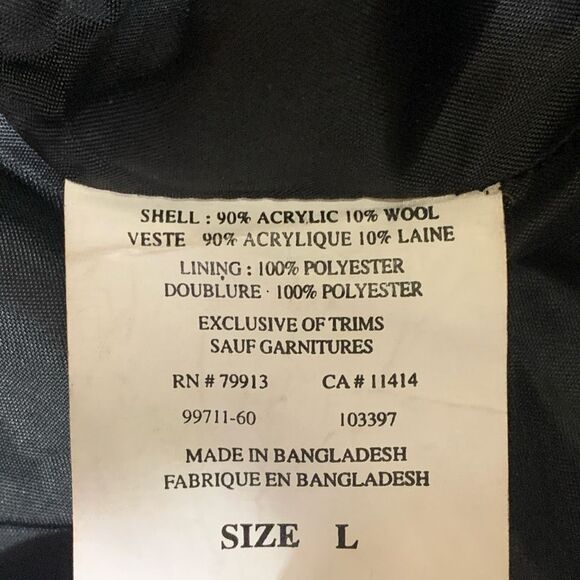 Motherhood Maternity Womens Large Blazer Orange Brown‎ Tweed Lined Clueless Prep - Picture 3 of 6